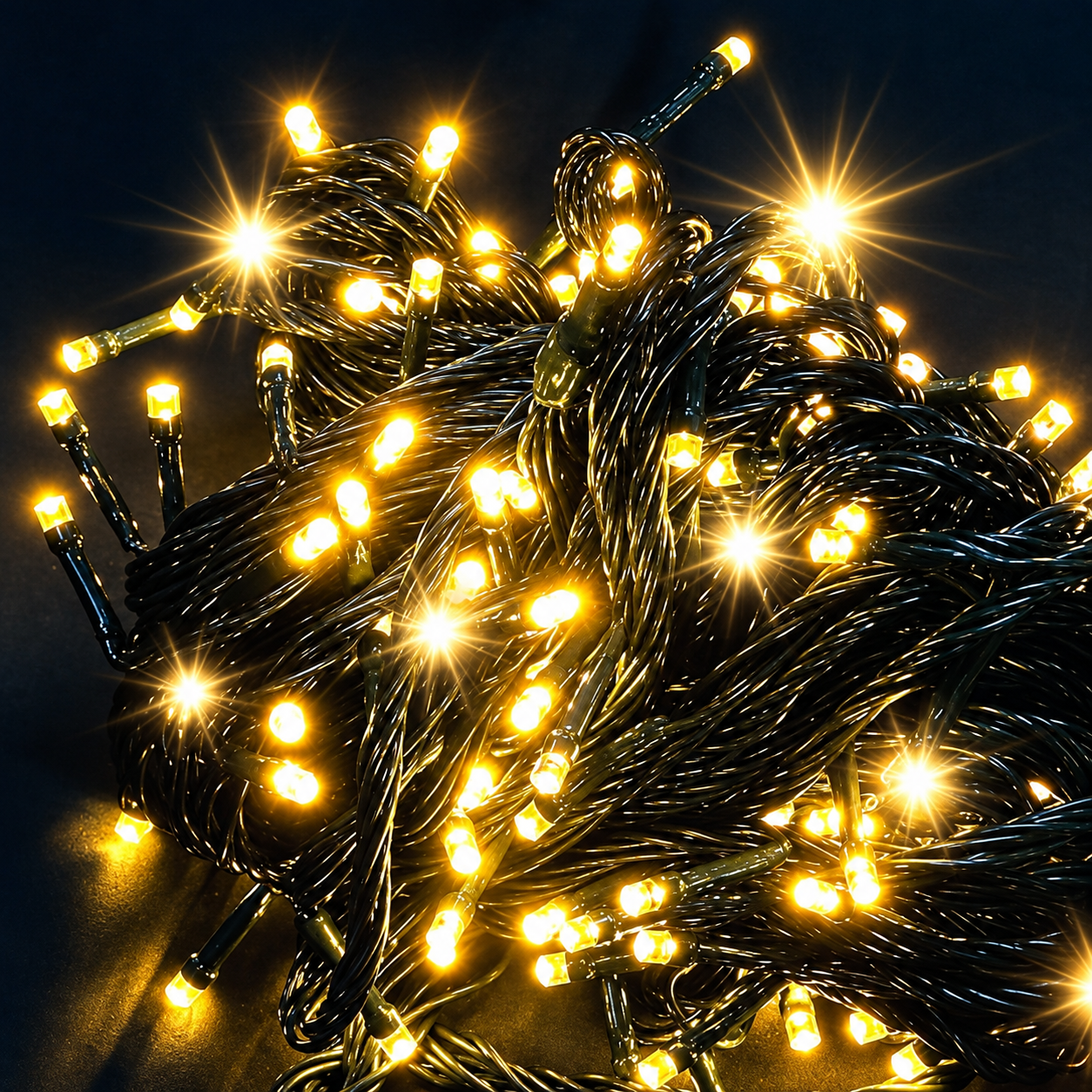 String lights with 10% sparkling